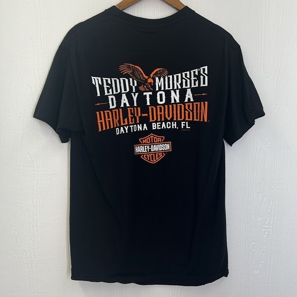 Harley Davidson -Spark Plug Skeleton Daytona Beach Florida T Shirt Medium - Picture 8 of 9